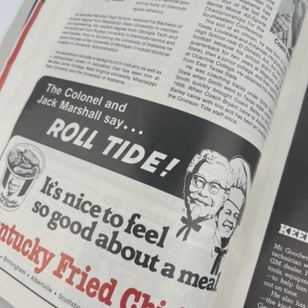 Alabama Crimson Tide vs Auburn Tigers Dec 2 1978 Iron Bowl Football Game Program - Picture 6 of 13